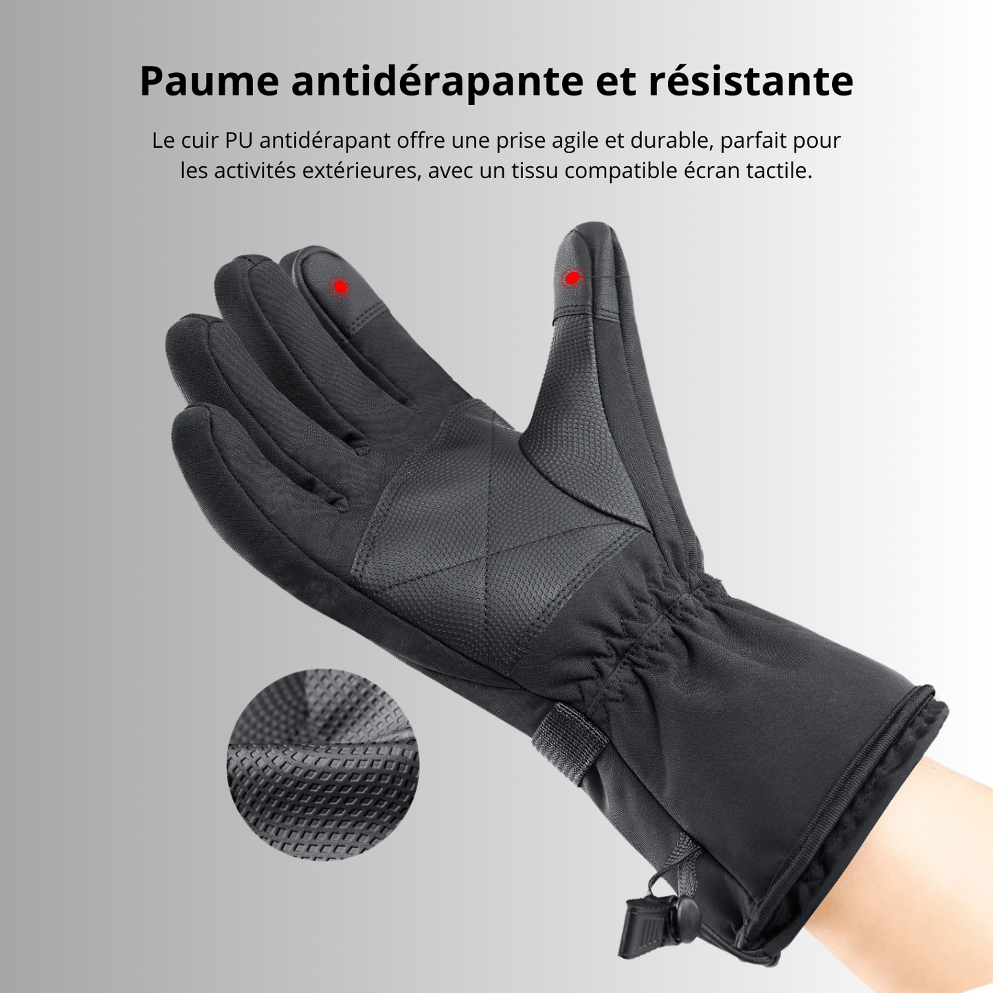 Gants Chauffants Électriques - Waterproof & Tactiles